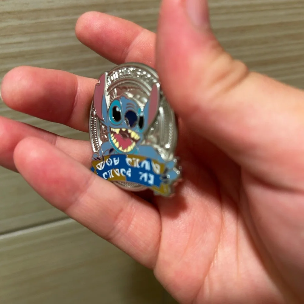 Disney Springs Stitch Cancelled Scavenger Hunt LR Pin On Original Back New Mint